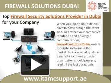 Ppt Firewall Security Solutions Provider In Dubai Powerpoint