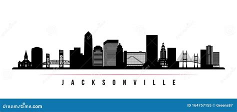 Jacksonville Skyline Silhouette. Vector Illustration | CartoonDealer ...