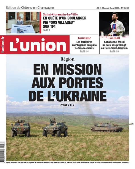 Lisez L Union Chalons En Champagne Du Mai Sur Epresse Fr