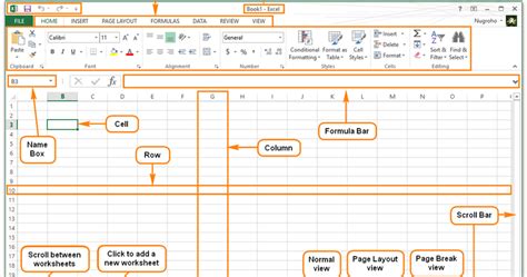 Bagian Bagian Microsoft Excel Dan Fungsinya Serta Kegunaannya Images