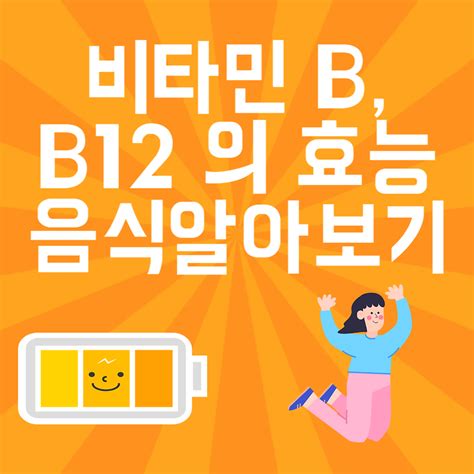 비타민b 비타민b12 효능 비타민b음식 부족증상