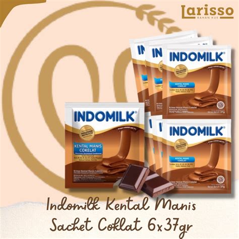 Jual Indomilk Skm Susu Kental Manis Coklat Sachet 6x37gr Shopee Indonesia