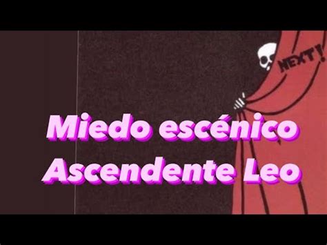 Miedo Esc Nico Ascendente Leo Plut N En Acuario Tr Nsito Conjunci N