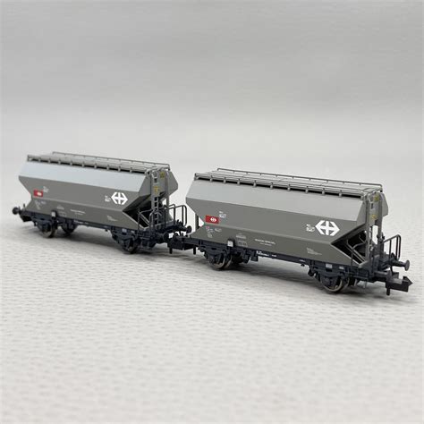 2 wagons silos à grains Tgpps 2 essieux SBB FLEISCHMANN 831313