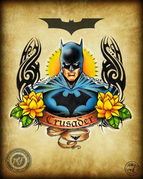 American Traditional Batman Tattoo Leahvandalenaked