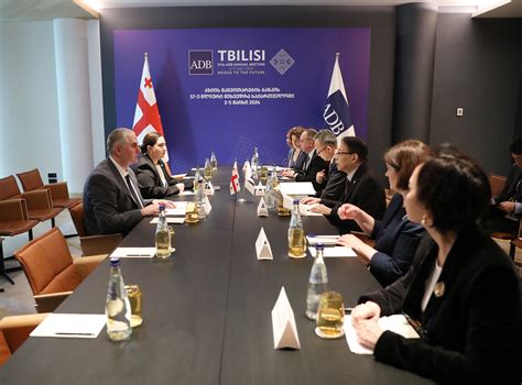 minister  finance  georgia meets president   adb georgia today