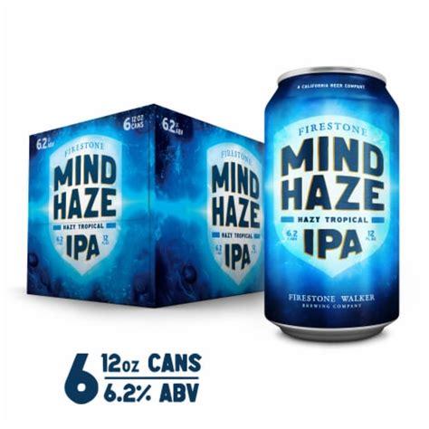 Firestone® Mind Haze Hazy Tropical Ipa Craft Beer Cans 6 Cans 12 Fl