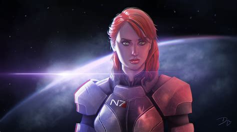 Commander Jane Shepard of Mass Effect on Behance