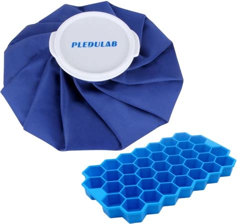 Amazon Pledulab Ice Bag For Injuries Reusable With Ice Cube Tray Hot Cold Therapy And