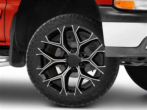 Silverado 1500 PR176 Gloss Black Milled 6 Lug Wheel 24x10 24mm Offset