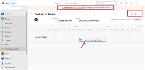 Is There Any Roadmap Creation Feature For Projects In Azure Devops As