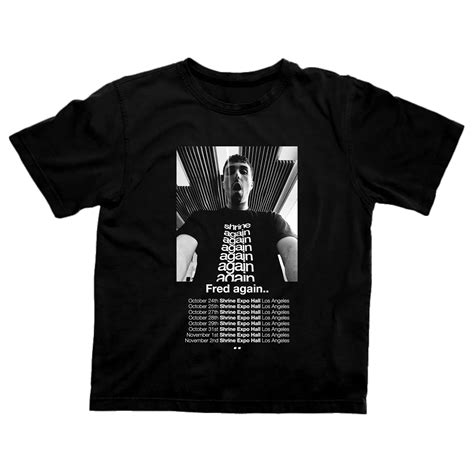 Fred Again Shrine Again Again Photo T Shirt Fred Again La 8 Nights