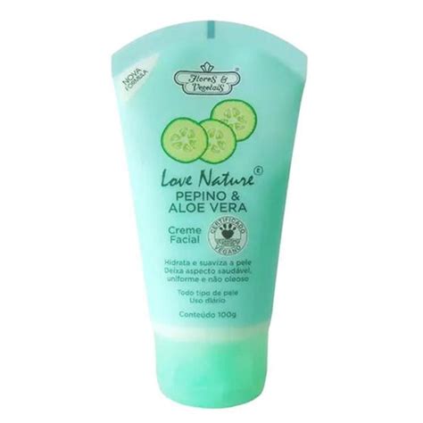 Creme Facial Pepino 100g Flores Vegetais Hidratante Facial