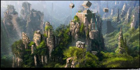 artwork, Fantasy Art, Concept Art, Mountain, Nature, Landscape ...