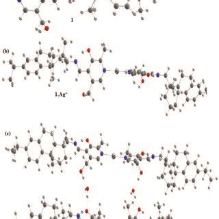 Optimized Geometries Of A Compound B Compound With Ag And