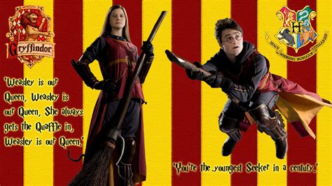 Gryffindor's Star Quidditch Couple - Harry Potter Wallpaper (32294491) - Fanpop