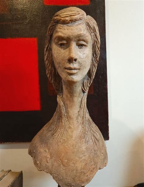 Proantic The 1976 Terracotta Female Sculpture A Masterpiece By Vince