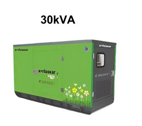 30 Kva Kirloskar Silent Diesel Generator At Rs 500000 In Tiruvannamalai