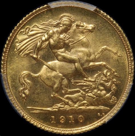 1910 Sydney Edward VII Half Sovereign PCGS MS63 | Sterling & Currency