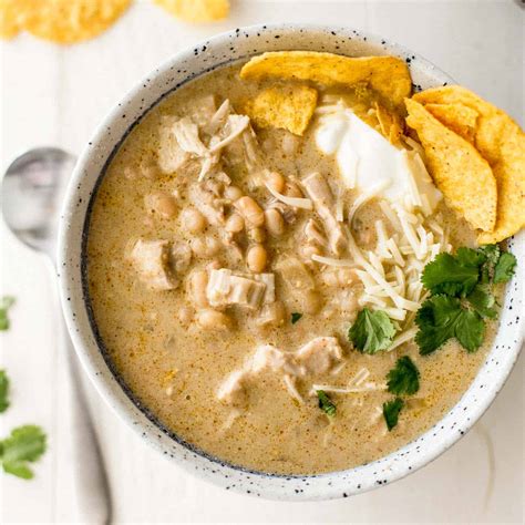 Slow Cooker White Chicken Chili Inquiring Chef