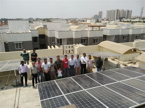 Biggest Solar Roof Top On Apartment In South India Bangalore Ecosoch