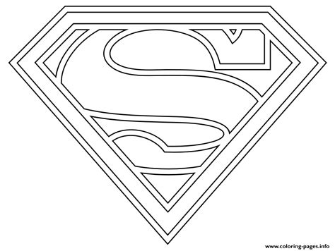 Supergirl Logo Coloring Page Printable