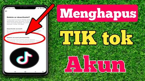 Cara Hapus Akun Tiktok Hapus Akun Tiktok Secara Permanen Youtube