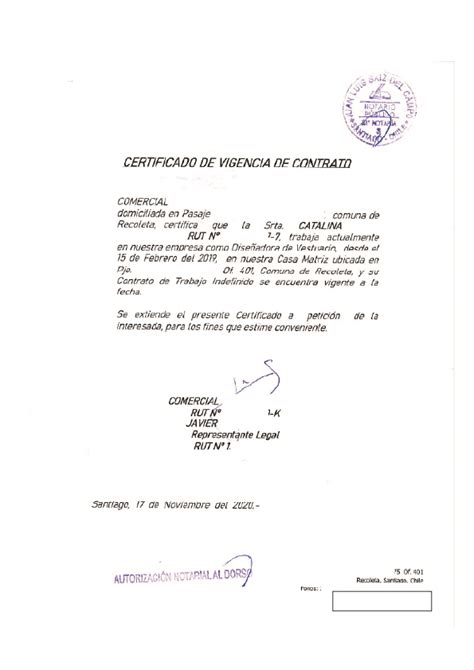 Modelo De Carta Solicitud Certificado Laboral