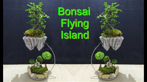 How To Make Bonsai Flying Island Flower Pot Ideas Youtube