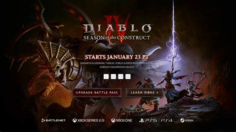 When Does Season Of The Construct Begin Diablo Season Release Date