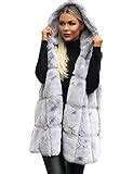 FOLOBE Womens Winter Warm Faux Pelz Weste Mantel Jacke Amazon De