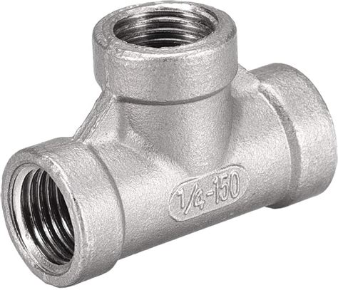 Uxcell Stainless Steel 304 Cast Pipe Fitting 1 4bspt Female Thread