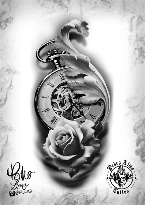 Clock Tattoo Drawing