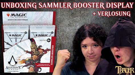 Mtg Assassin S Creed Sammler Booster Display Opening Deutsch