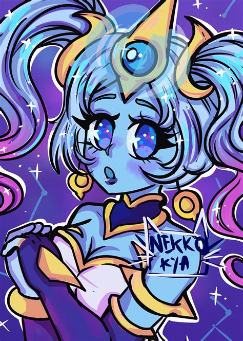 Cosmic Nami V2 League Of Legends Art Print Etsy