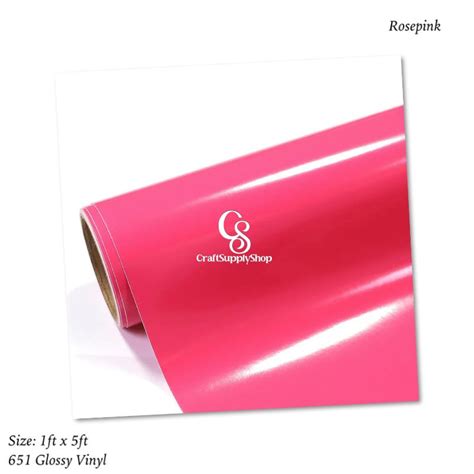 Glossy Rosepink Oracal 651 Permanent Vinyl CraftSupplyHQ