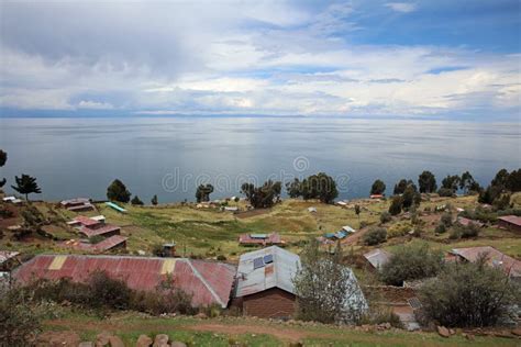 Taquile Island on the Lake Titicaca, 45 Km Offshore from the City of ...