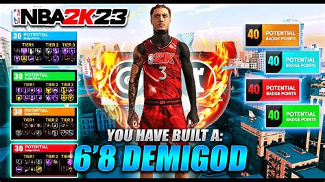 GAMEBREAKING 68 DEMIGOD BUILD IN NBA 2K23 THIS BUILD IS THE AVATAR