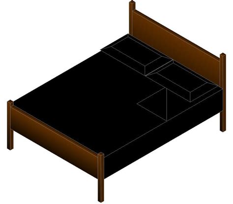 3d Bed Design Cad File Donwload Cadbull