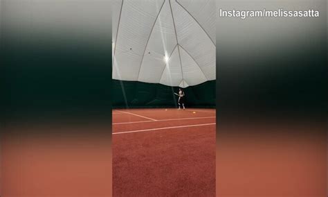 Tennis Continuano Gli Allenamenti Di Melissa Satta