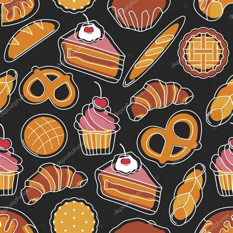 Bakery Seamless Pattern Stock Vector Image By RitaMalinina 101980658