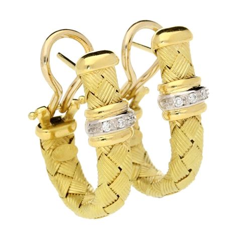 Ct Yellow Gold Diamond Earrings Miltons Diamonds