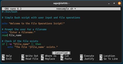 Jump to the Beginning or End of file in Nano Editor