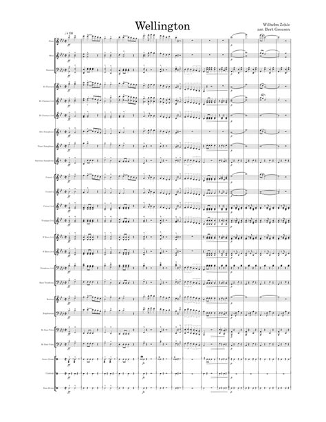 Wellington March W Zehle Sheet Music For Trombone Cornet Euphonium