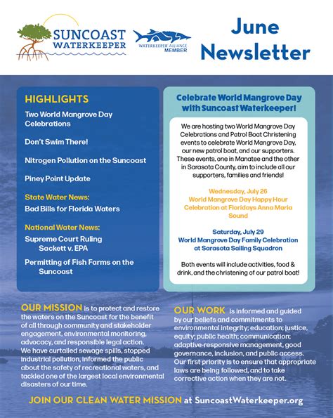 June 2023 Newsletter Suncoast Waterkeeper