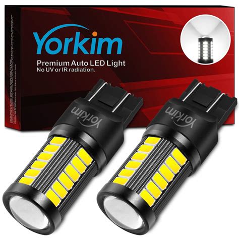 Yorkim Ultra Bright T20 7440 W21W LED Bulbs 5730 Chipsets 33SMD Light