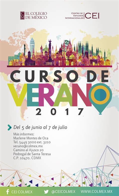 FCPyS UNAM on Twitter El Colegio de México te invita a su curso de