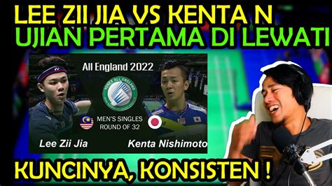 LEE ZII JIA VS KENTA NISHIMOTO ALL ENGLAND 2022 YouTube