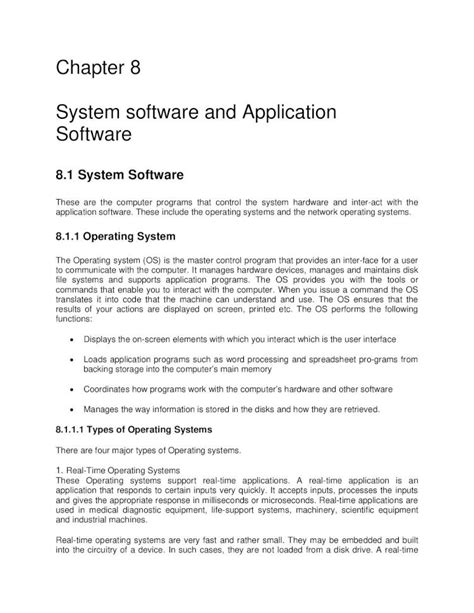 Pdf Chapter 8 System Software And Application Software · System