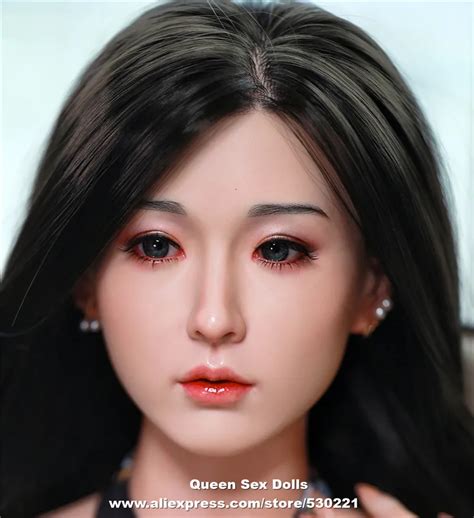 JYDOLL Implanted Hair Eyelash And Eyebrow Real Silicone Sex Dolls Head